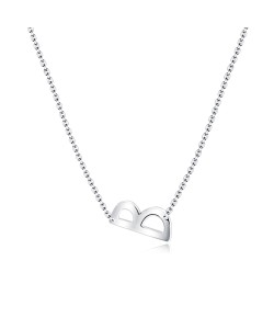 Letter B Silver Necklace SPE-5516